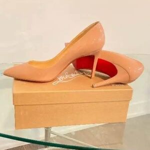 Christian Louboutin Pigalle 85 mm Nude. Patent. Size 39